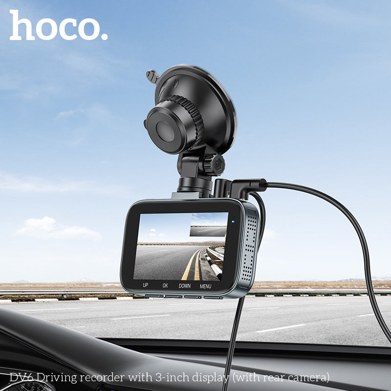 DV6 Driving recorder with 3-inch display(with rear camera)