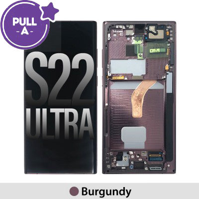 Samsung Galaxy S22 Ultra Pull A grade Screen - Burgundy