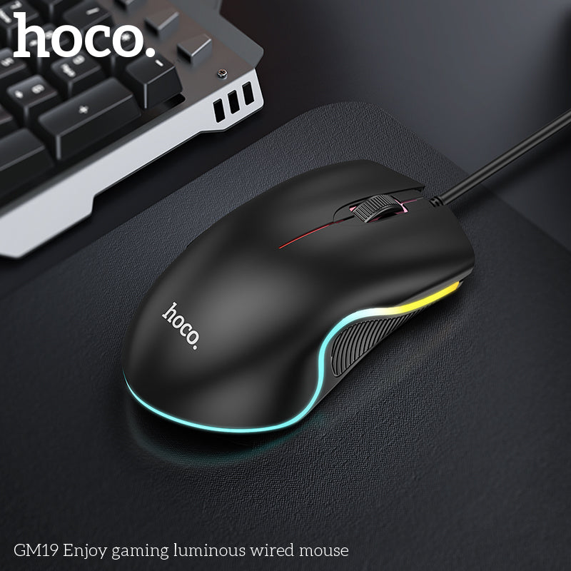 GM19 Enjoy gaming luminous wired mouse