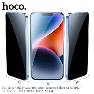 Hoco G11 Full Screen HD Privacy Protection Tempered Glass Screen Protector for iP14/13/13Pro