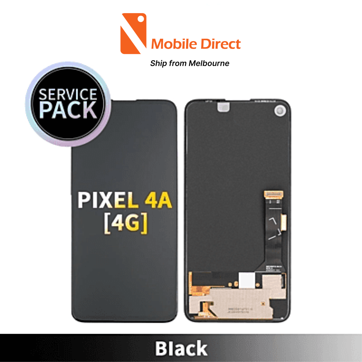 Google Pixel 4A (4G) Compatible LCD Touch Digitizer Screen [Service Pack]