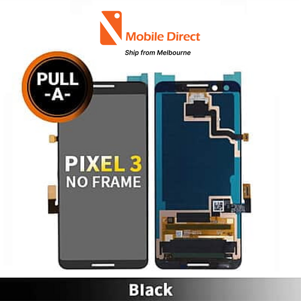 Google Pixel 3 Compatible LCD Touch Digitizer Screen No Frame [Secondhand] [Black]