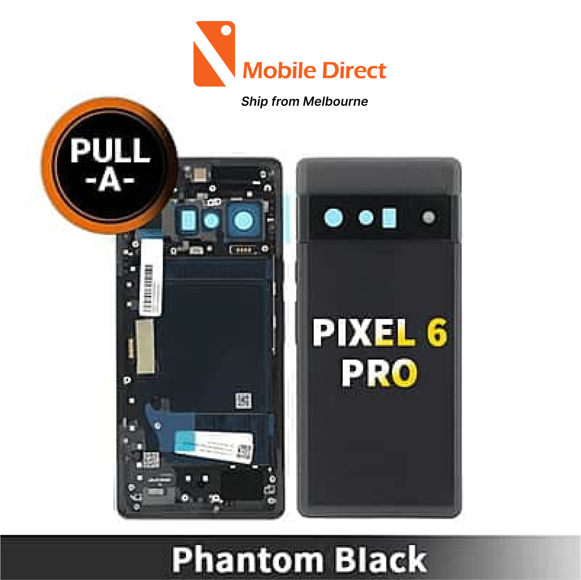 Google Pixel 6 pro Back Housing [Secondhand Original] [Stormy Black ...