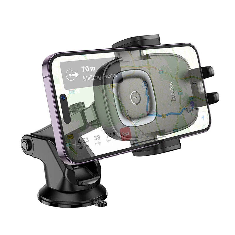 HW32 Crown push-type wireless charging car Car Phone Holder wholesale mobile accessory