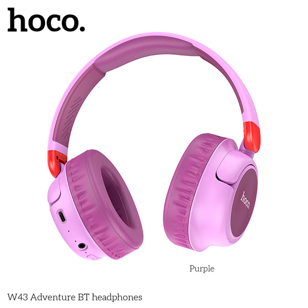 HOCO W43 Adventure BT headphones - Purple