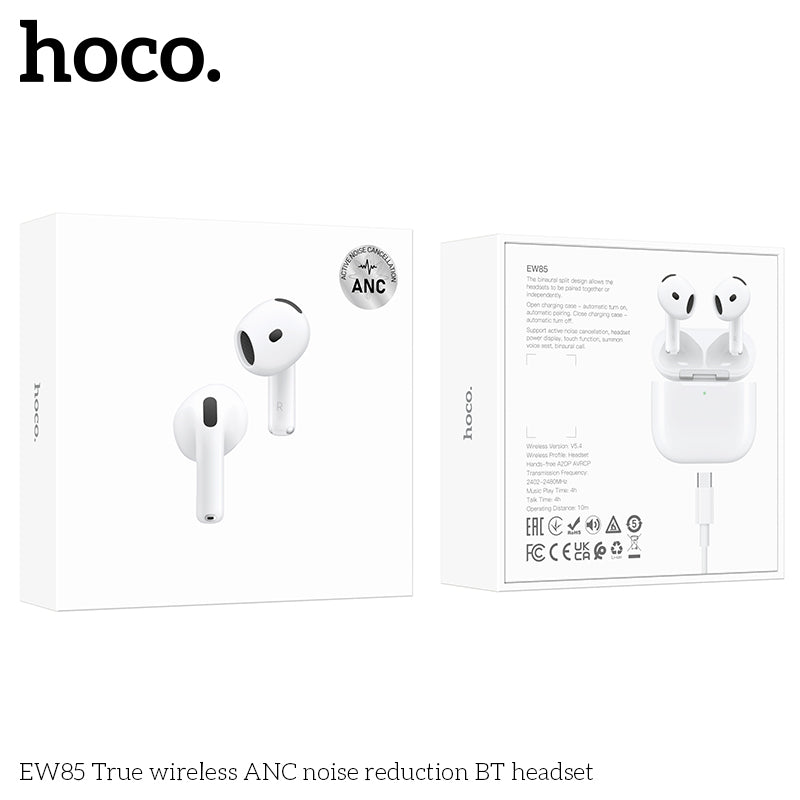EW85 True wireless ANC noise reduction BT headset Earphones wholesale mobile accessory