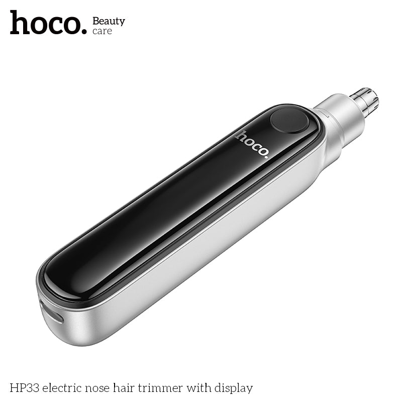 Hoco HP33 electric nose hair trimmer with display - Silver