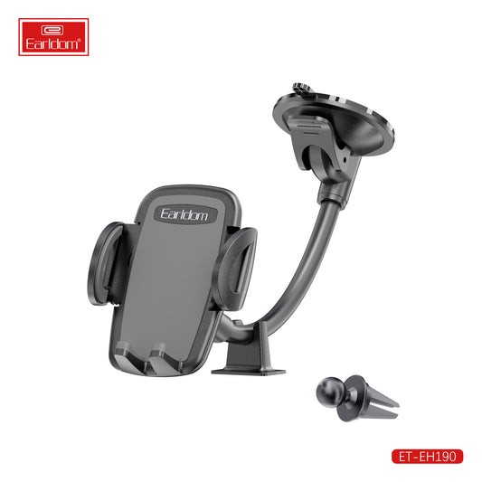 EARLDOM ET-EH190 2 IN 1 LONG ARM Windshield Car Phone Holder