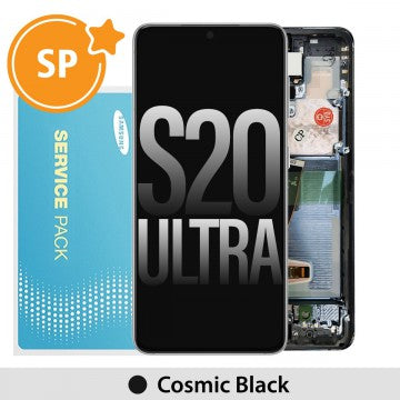 Samsung Galaxy S20 Ultra Service Pack Screen - Cosmic Black