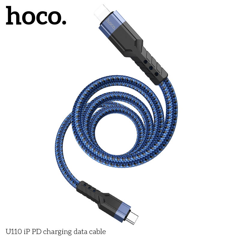 U110 Hoco iP PD charging data cable Blue
