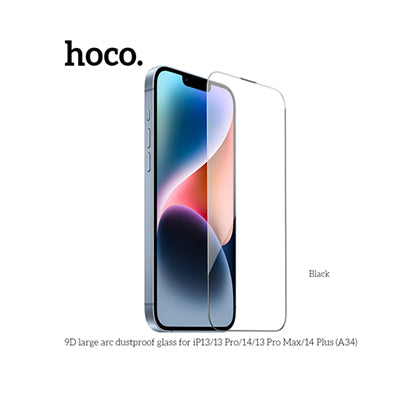 HOCO A34 9D Large Arc Dustproof Glass Screen Protector For iP13 Pro Max /14 Plus