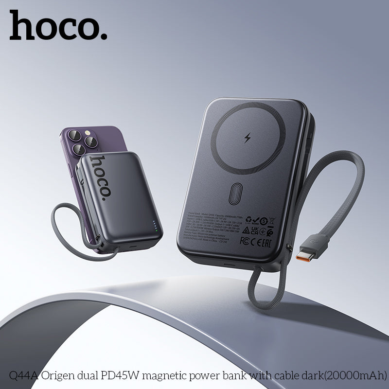 Q44A For Laptop PD45W 20000mAh MagSafe with Cable power bank wholesale mobile accessory