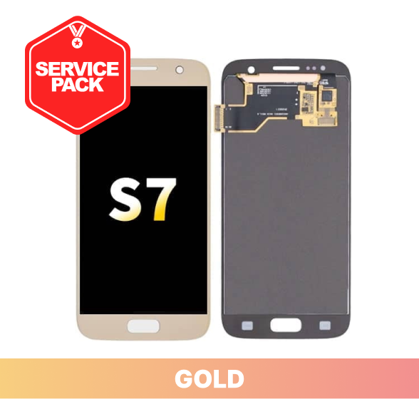 Samsung Galaxy S7 Service Pack Screen - Gold