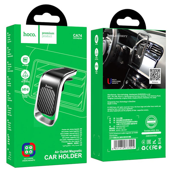 HOCO CA74 Universe Air Outlet Magnetic Car Holder - Black