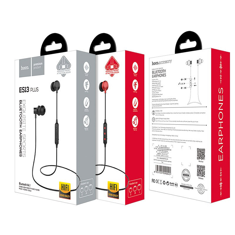 HOCO ES13 Plus Wireless Headset With Mic - Black