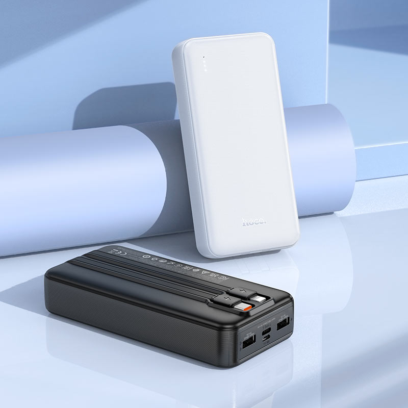 Hoco J118A Speed energy power bank with cable(20000mAh) - White