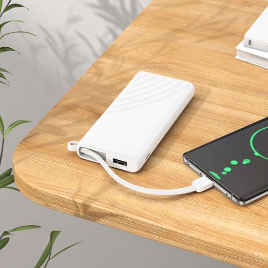 Hoco J129 Nature power bank with cable(USB-C)(5000mAh) Black