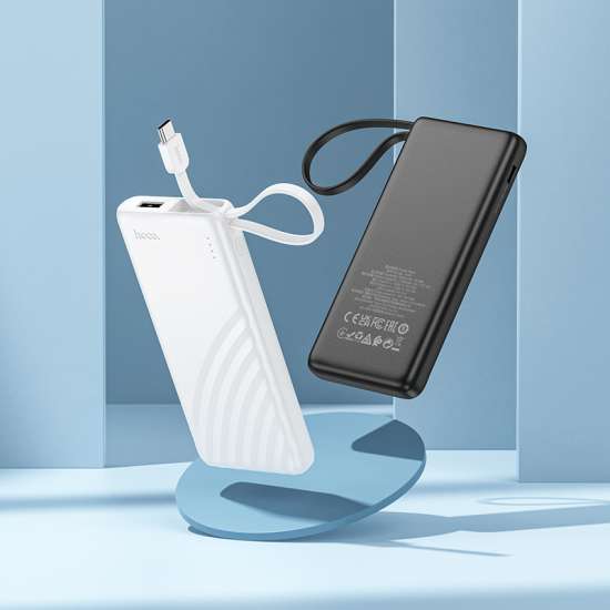 Hoco J129 Nature power bank with cable(iP)(5000mAh) Black
