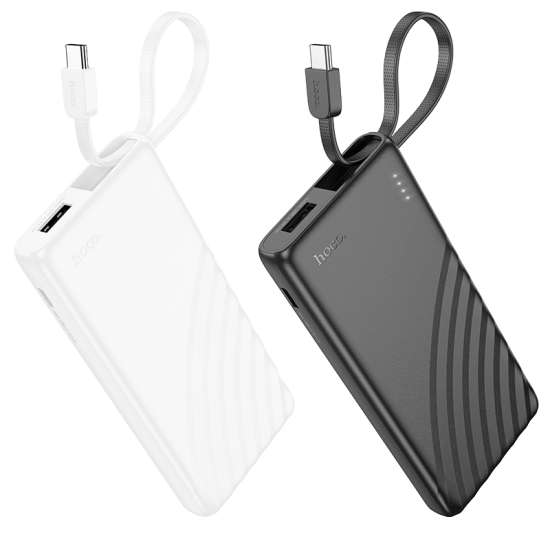 Hoco J129 Nature power bank with cable(iP)(5000mAh) White