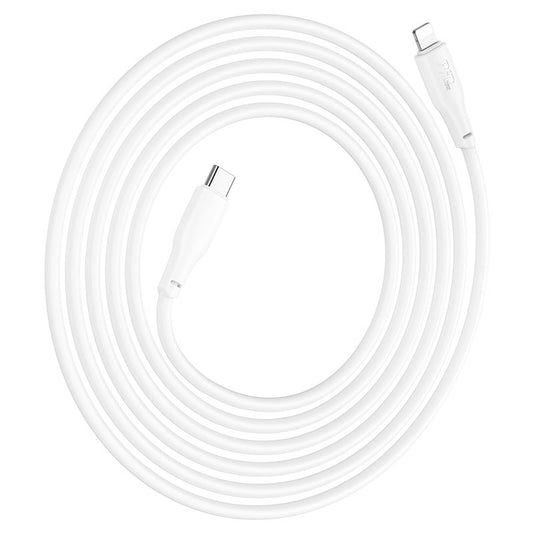 HOCO X93 Force PD20W charging data cable iP(L=1M) - White