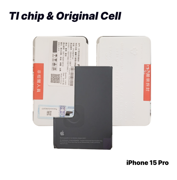 iPhone 15Pro - Battery Super High Quality - TI chip & Original Cell