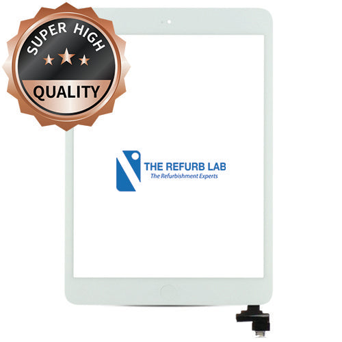 iPad Mini 1/2 Digitizer With Home Button Flex Oem - White