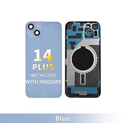 Iphone 14 Plus Back Glass With Camera Lens And Magnet OEM - Blue