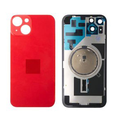Iphone 14 Back Glass With Camera Lens And Magnet OEM - Red