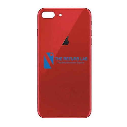 iPhone 8 Plus Compatible Back Glass - Red (Big Hole)