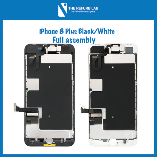 iPhone 8 Plus Full Assembly Replacement Aftermarket Screen - Black ...