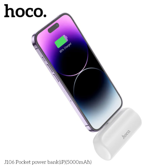 Hoco J115 Fast Smart Charging Power Bank 5000mAh - White
