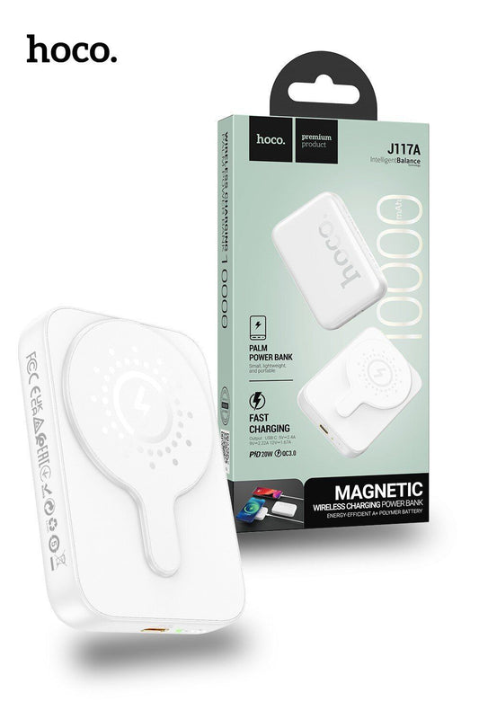 HOCO J117A 20W Charging Power Bank 10000mAh - White wholesale mobile accessory