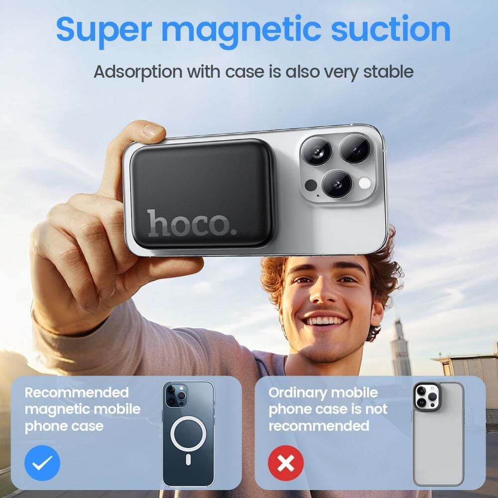 HOCO J117A 20W Charging Power Bank 10000mAh - Black wholesale mobile accessory