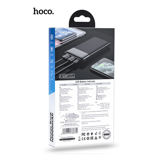 Hoco J72 Fast Charging Power Bank 10000mAh-White