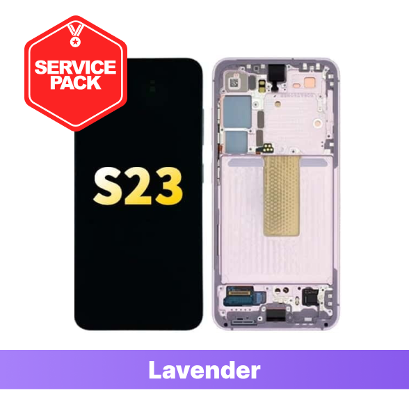 Samsung Galaxy S23 Service Pack Screen - Lavender