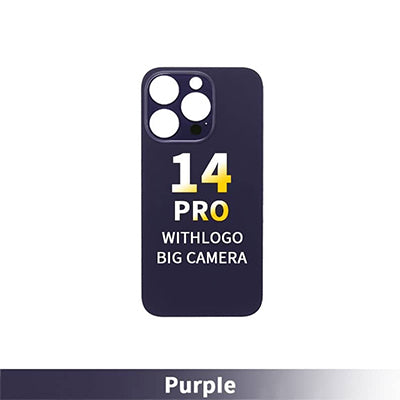 iPhone 14Pro OEM Compatible Back Glass - Deep Purple (Big Hole)