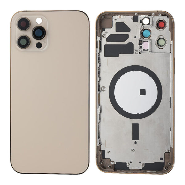 iPhone 12 Pro Max Oem Compatible Housing with Full Parts - Gold