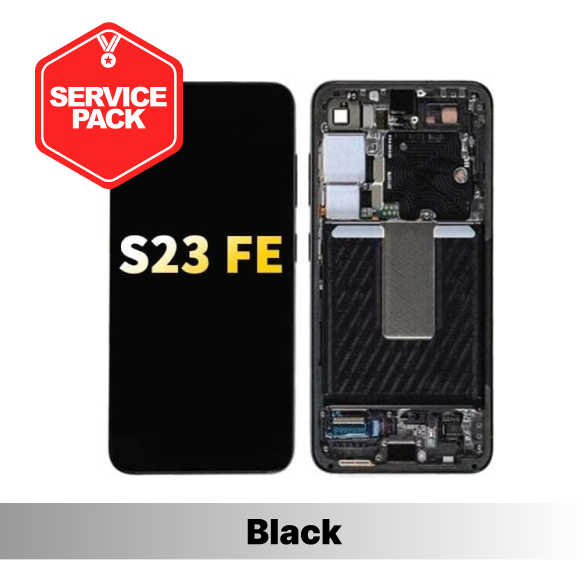 Samsung Galaxy S23 FE Service Pack with Frame - Black