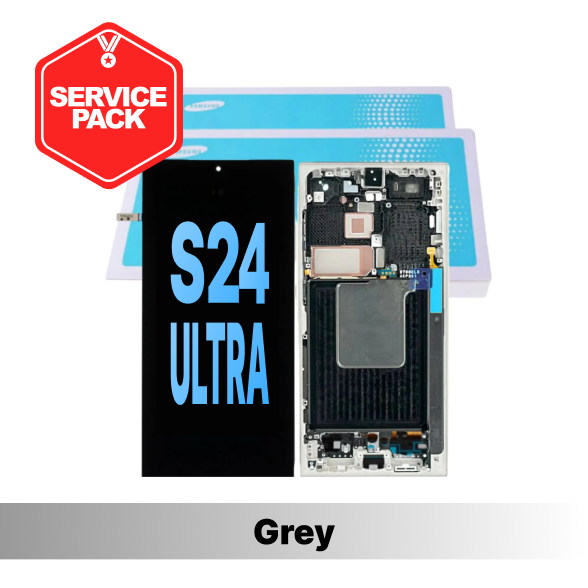 Samsung Galaxy S24 Ultra LCD Touch Digitizer [Service Pack] - Titanium Grey/Violet/Orange