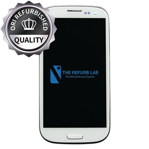 Samsung I9300 Galaxy S3 Compatible Amoled Assembly - Refurbished With Frame - White