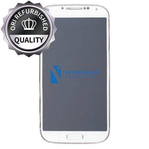 Samsung I9506 Galaxy S4 Compatible Amoled Assembly - Refurbished with Frame - White