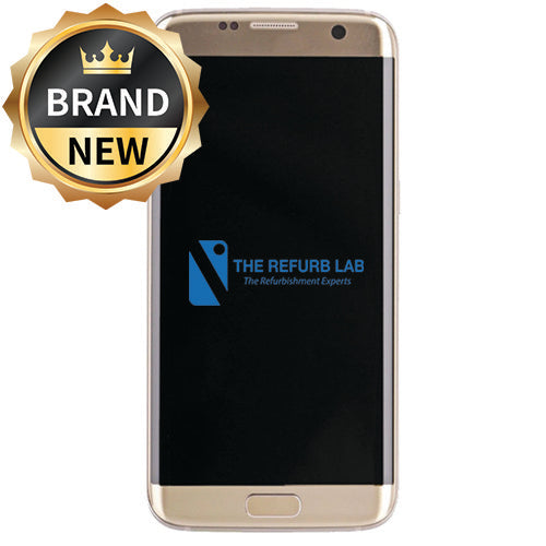 Samsung Galaxy S7 Edge G935F Genuine Original Service Pack Amoled Assembly - Gold