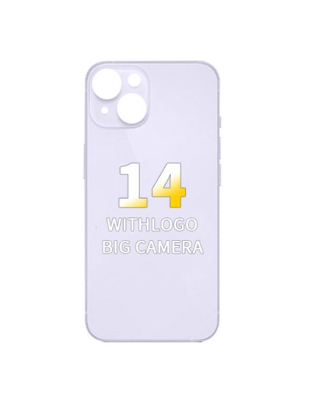 iPhone 14 - OEM Compatible Back Glass - Purple(Big Hole)