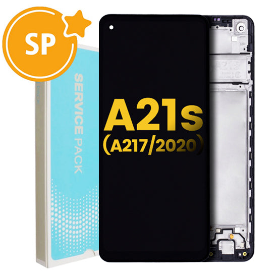 Samsung Galaxy A21S/A217 Service Pack OLED Screen - Black
