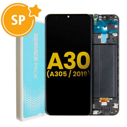 Samsung Galaxy A30/A305 Service Pack OLED Screen - Black