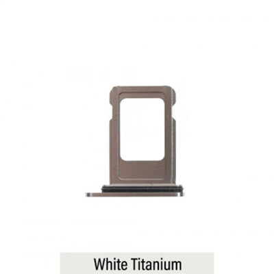 SIM Card Tray for iPhone 15Pro/15 Pro Max-OEM-White Titanium