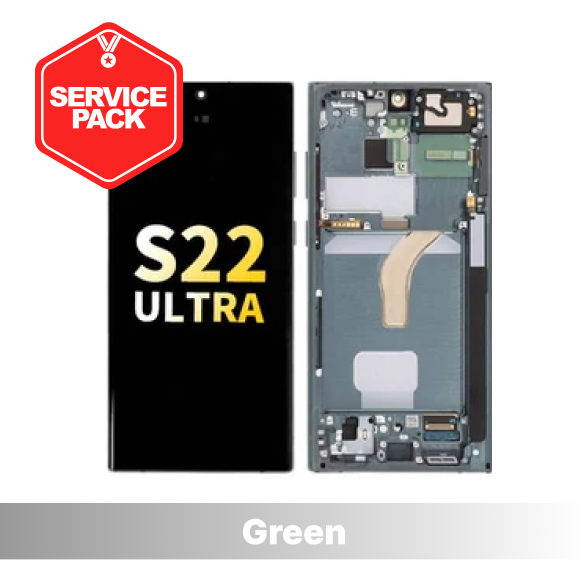 Samsung Galaxy S22 Ultra  Service Pack Screen - Green