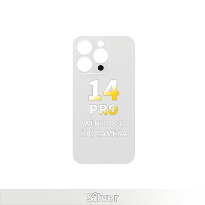 iPhone 14Pro OEM Compatible Back Glass - Silver (Big Hole)