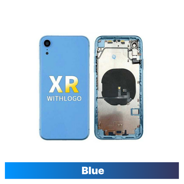 iPhone XR Back Housing With Small Parts - Blue