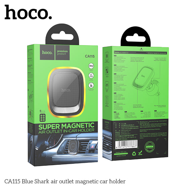 HOCO CA115 Blue Shark air outlet magnetic car holder